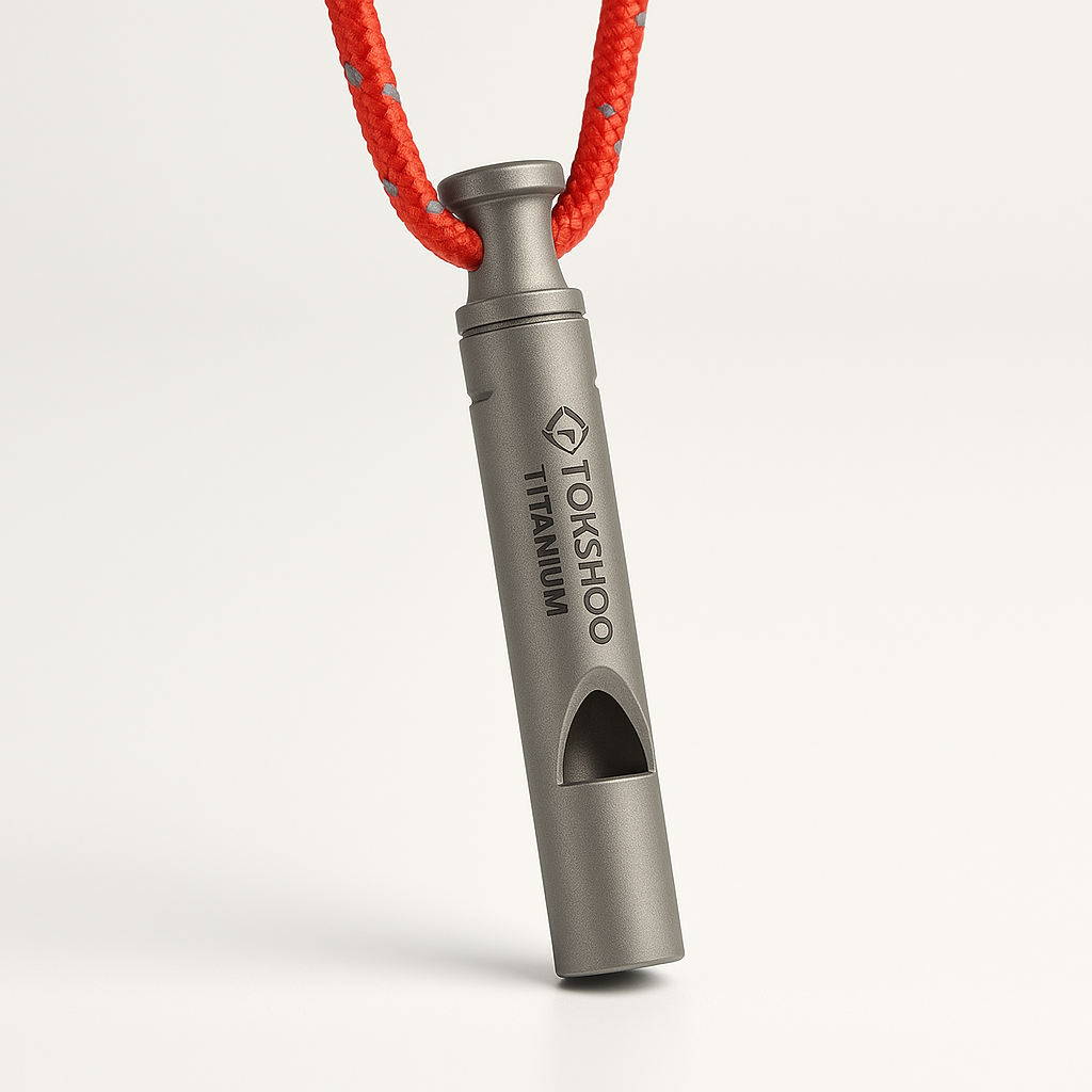 Ultralight Titanium Emergency Whistle