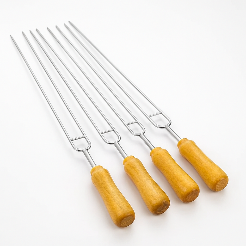 Stainless Steel BBQ Fork Set - 6-Pack