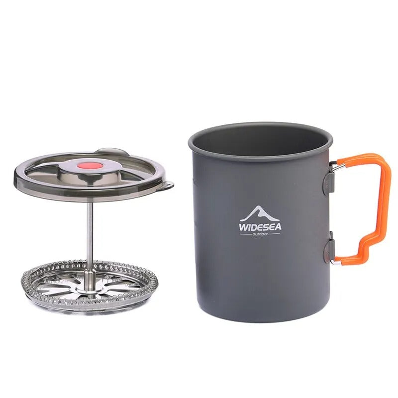Outdoor Coffee Pot with French Press