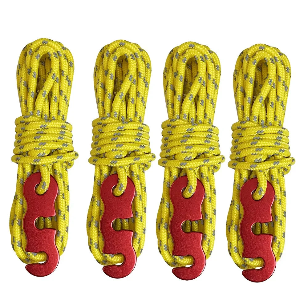 Reflective Tent Guy Lines  - Set of 4